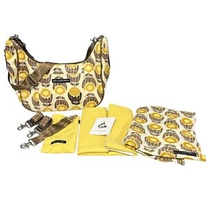 PETUNIA PICKLE BOTTOM Diaper Bag & Baby Sling Springtime in Surrey